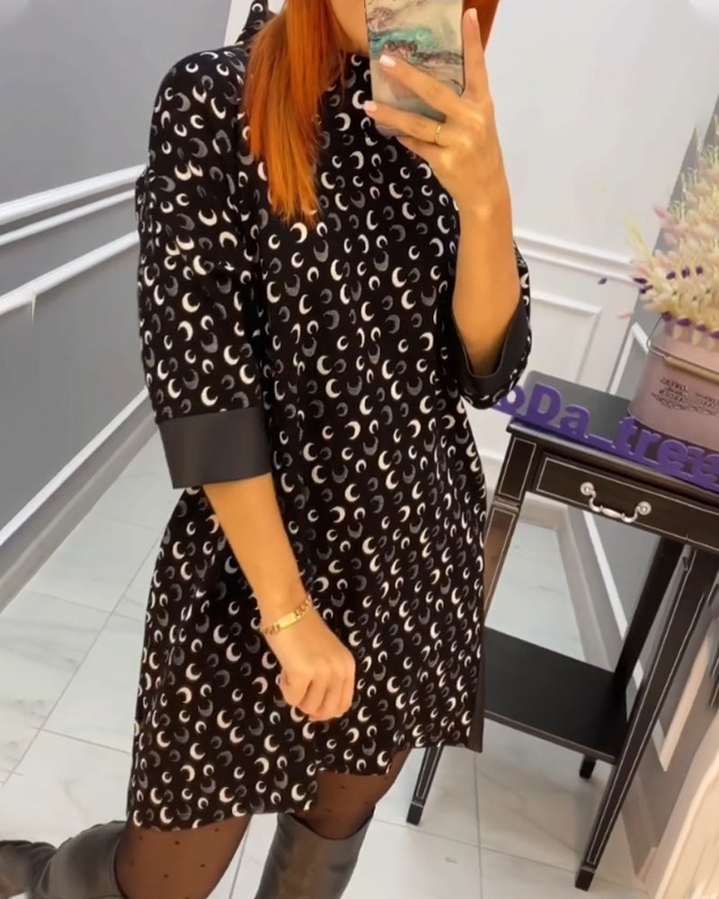 Uformell sommerfugl trykket kjole