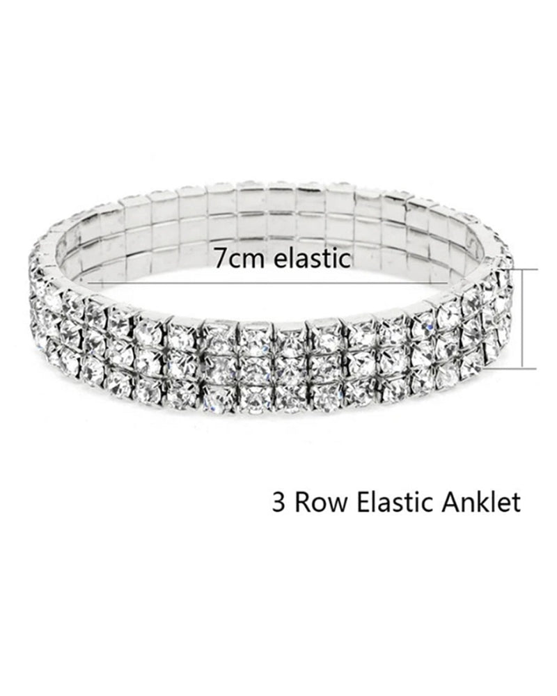 Fotlenke med flerlags i stretchkrystall