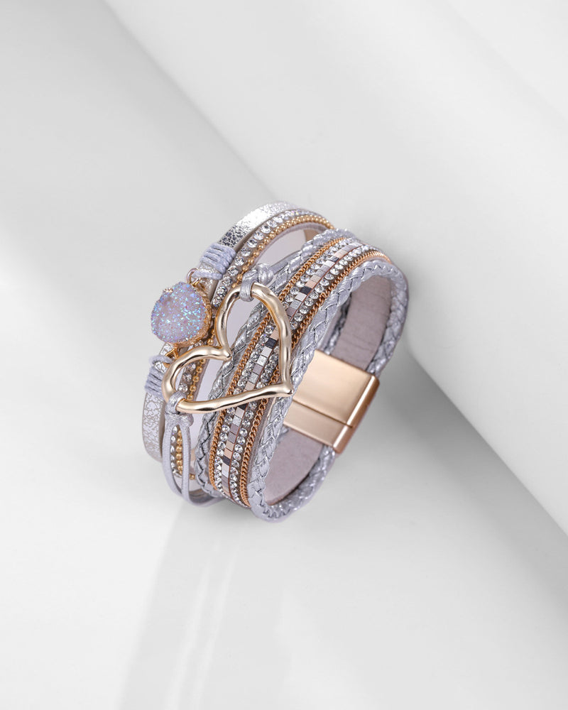 Heart Bohemian armbånd