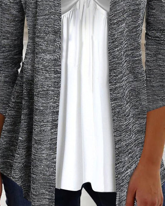 Elegant topp med V-hals og blonder