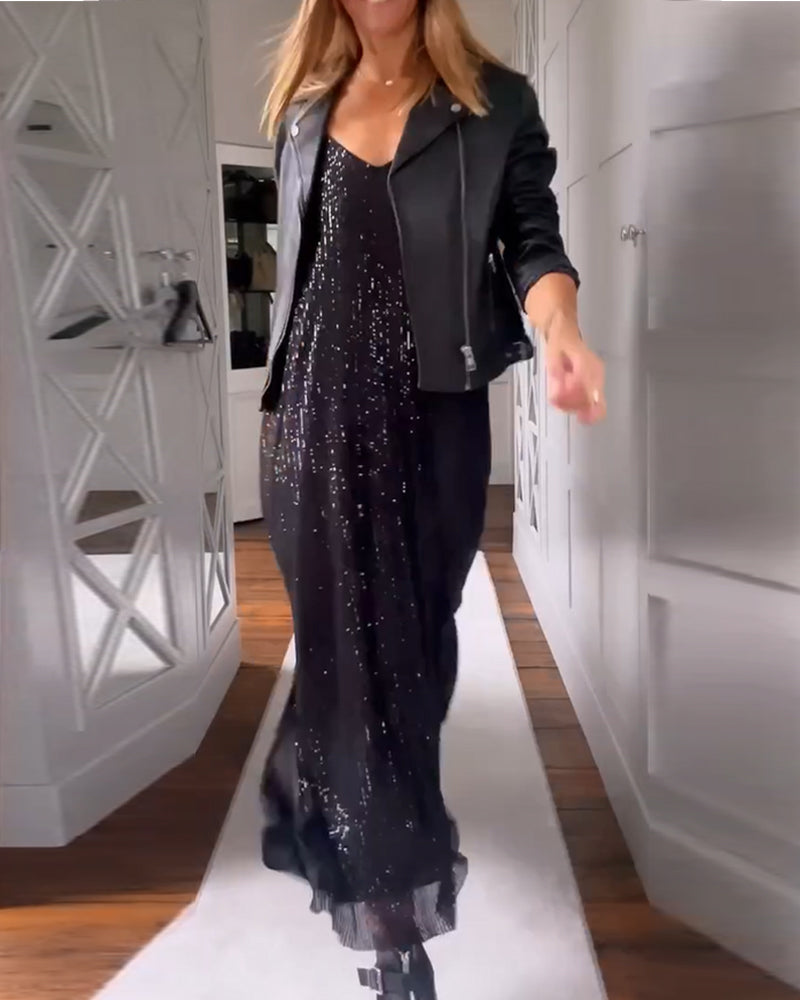 Allsidig kjole med paljetter