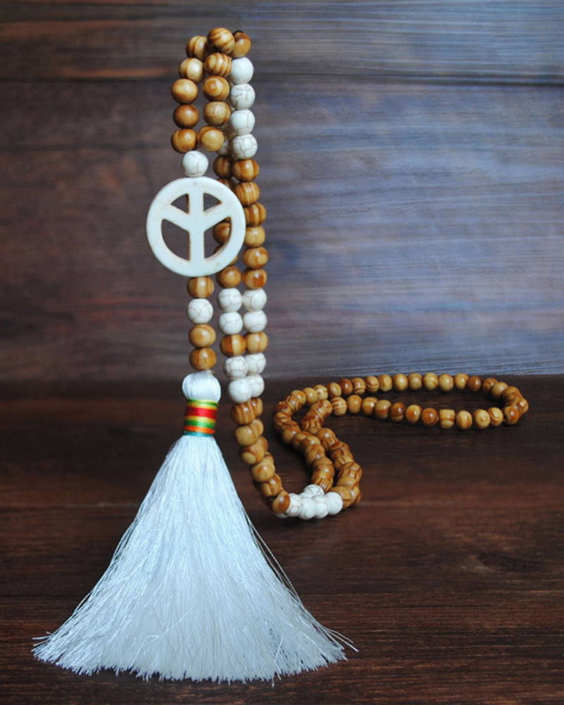 Håndperlet langt kjede