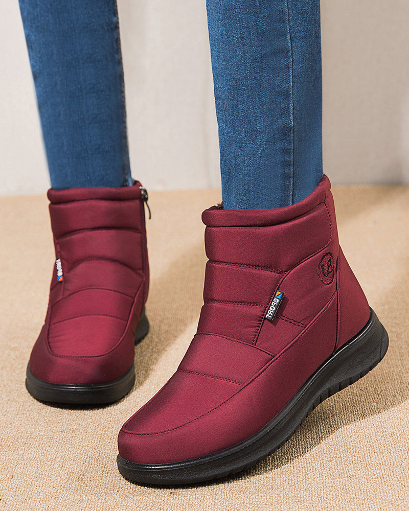 Flate korte snøstøvler