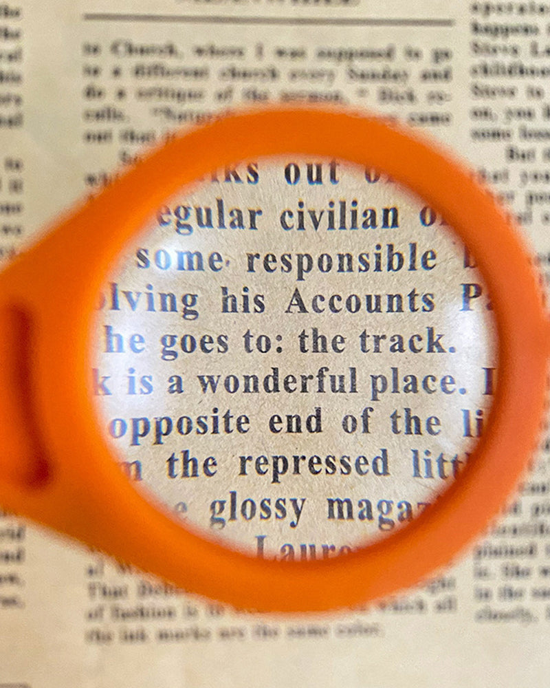 Sammenleggbar nøkkelring forstørrelsesglass