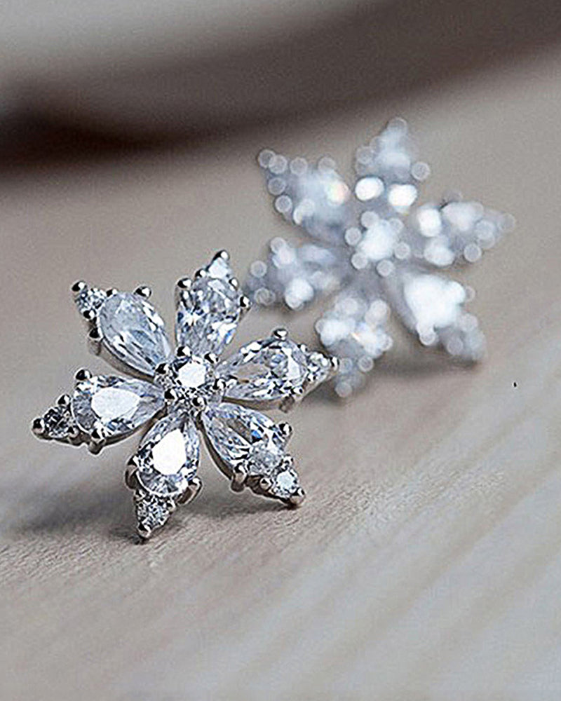 Snøfnuggblomst zirkon øredobber