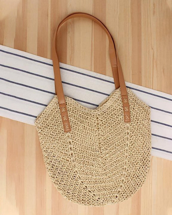 Crossbody stråveske for kvinner