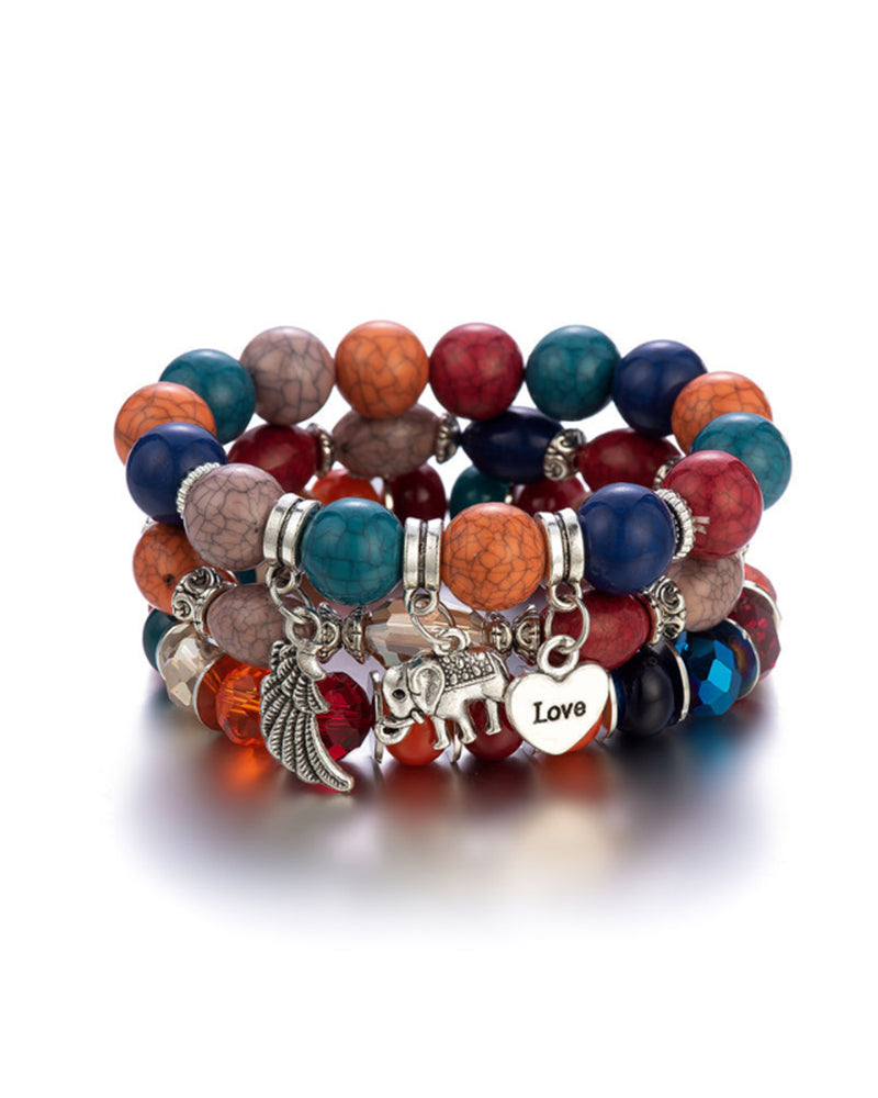 Boho Elephant Anheng armbånd