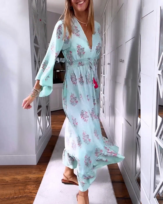 Elegant blomsterkjole