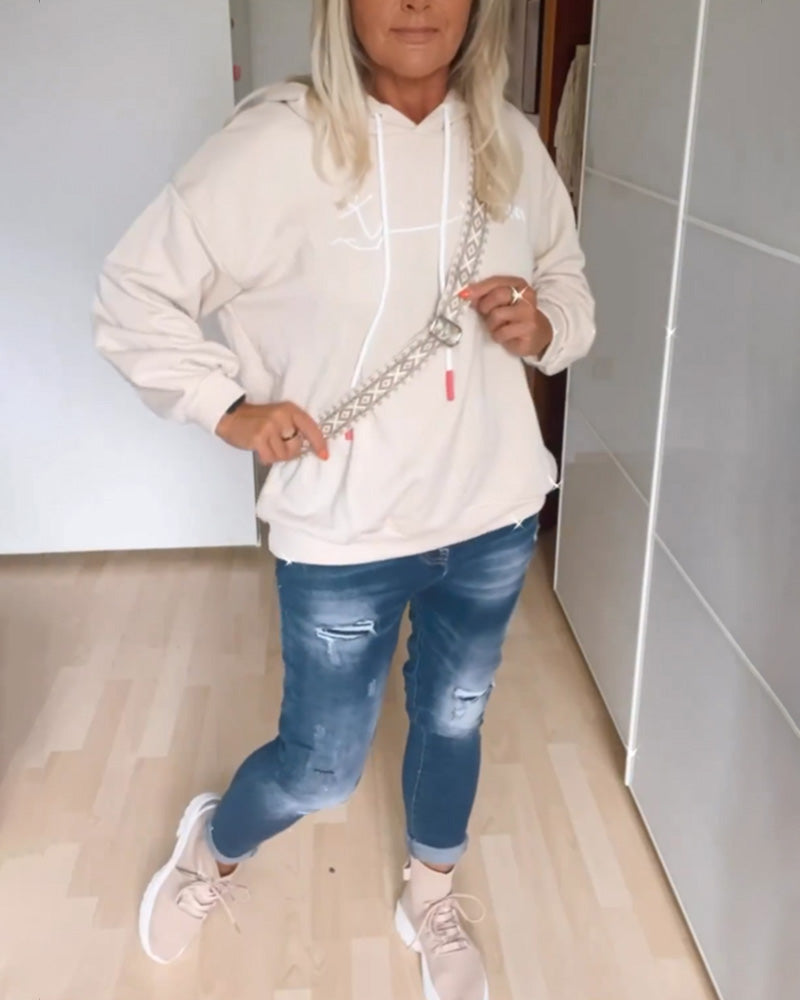 Løse hettegensere med ankertrykk