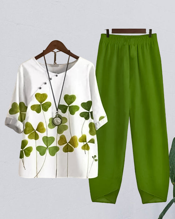 Uformelt todelt sett med kløvertrykk