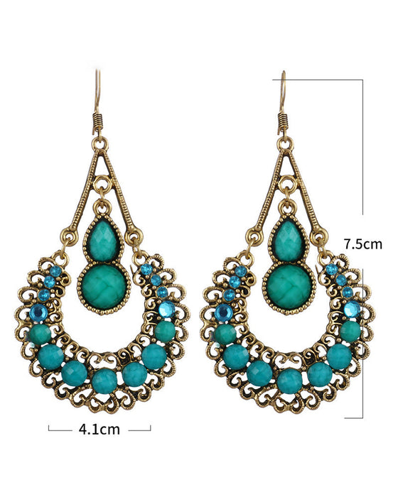 Lange øredobber med dråpeform