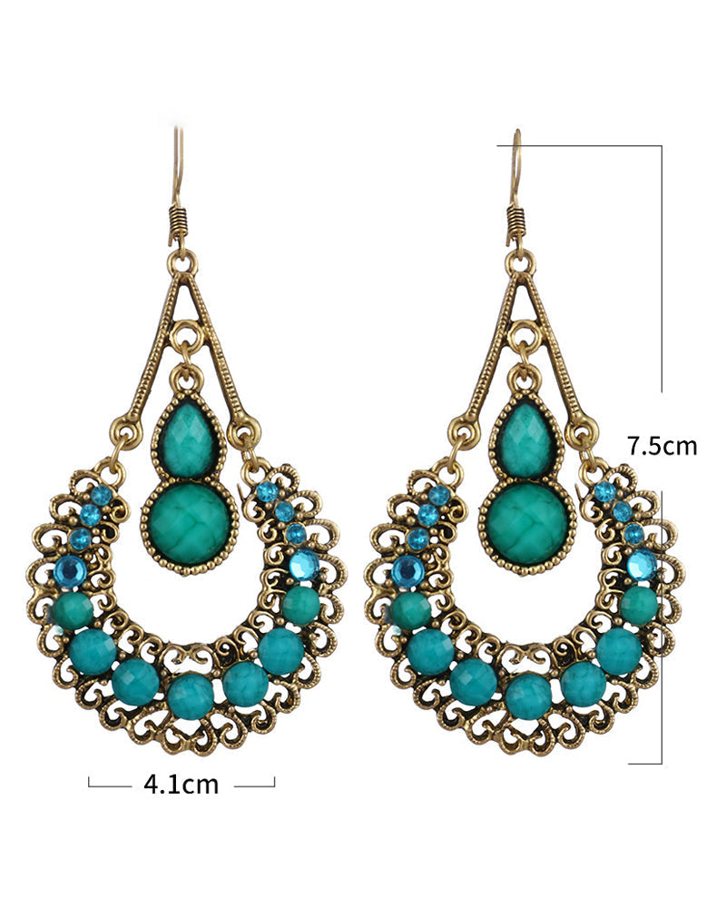 Lange øredobber med dråpeform