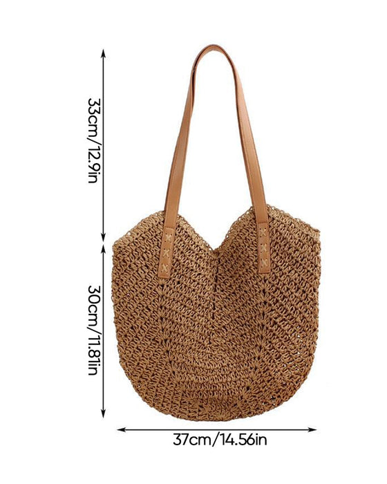 Crossbody stråveske for kvinner