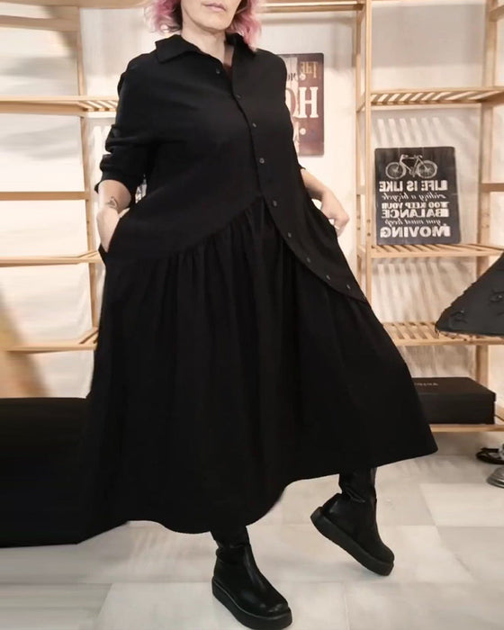 Uformell løs A-line kjole