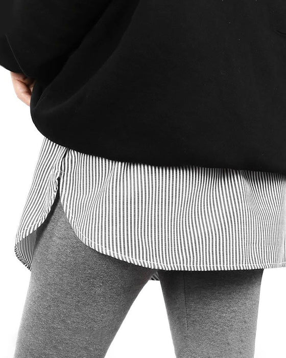 Falsk Nedre Skjortedel med høy Midje for Kvinner