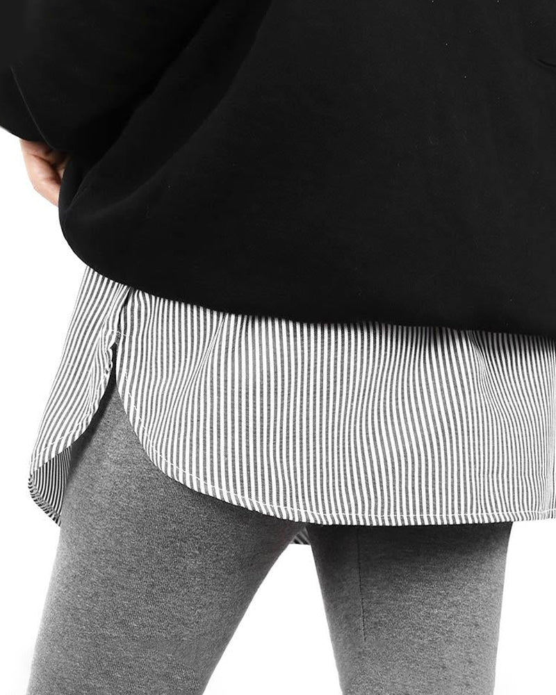 Falsk Nedre Skjortedel med høy Midje for Kvinner