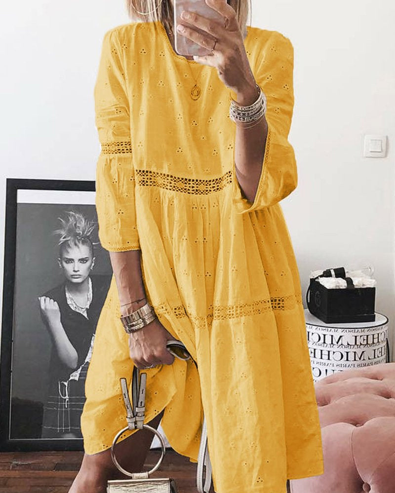 Ensfarget patchworkkjole