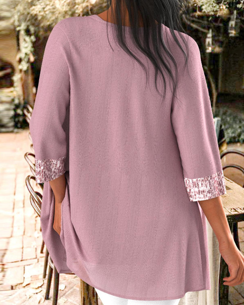 Paljett-topp og cardigan