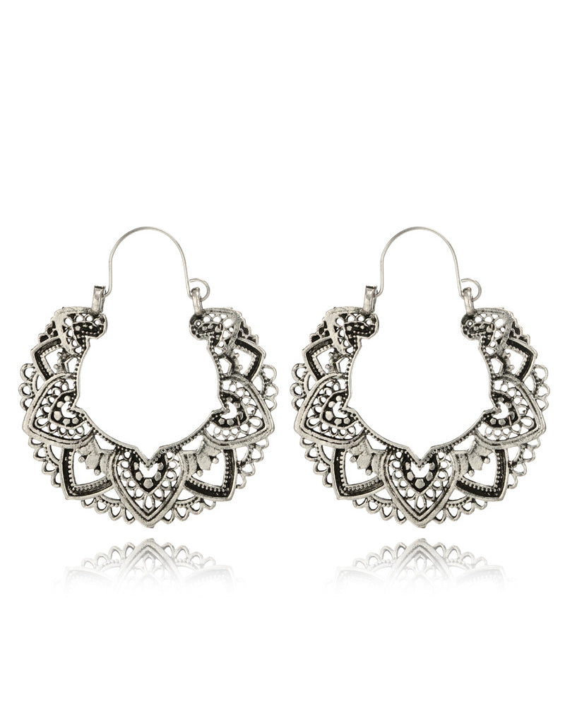 Overdrevne hule vintage øredobber