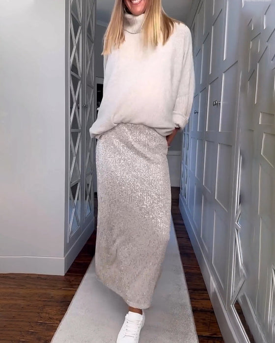 Ensfarget enkelt skjørt