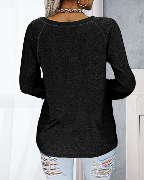 Ensfarget topp med blonder