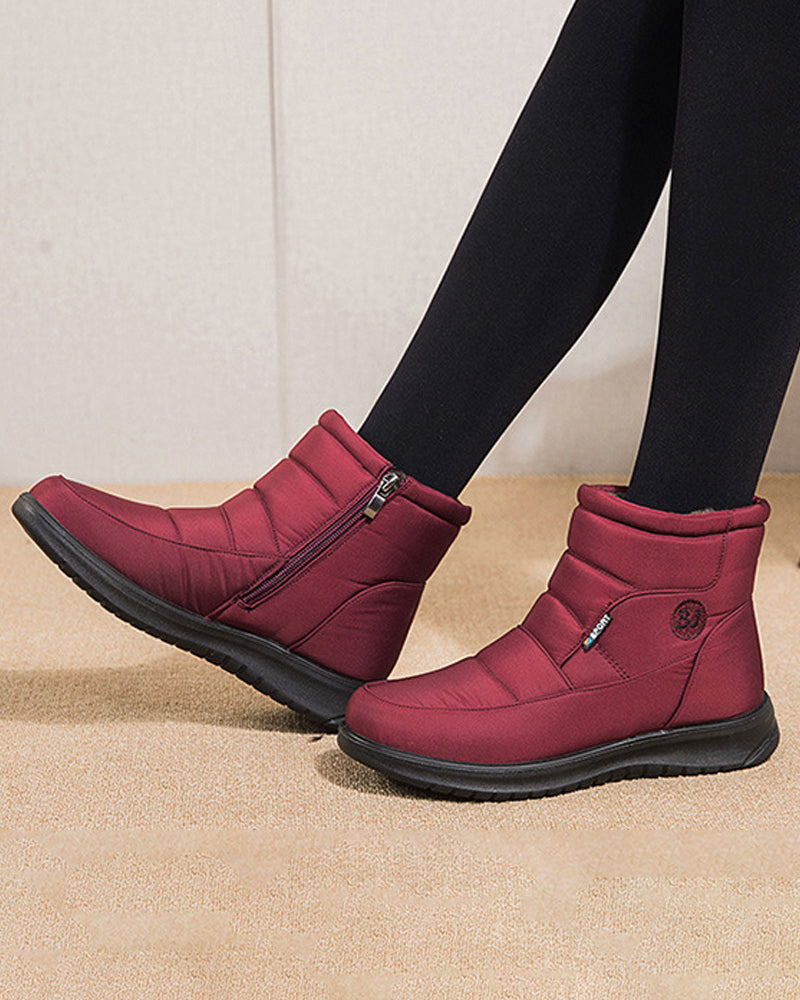 Flate korte snøstøvler