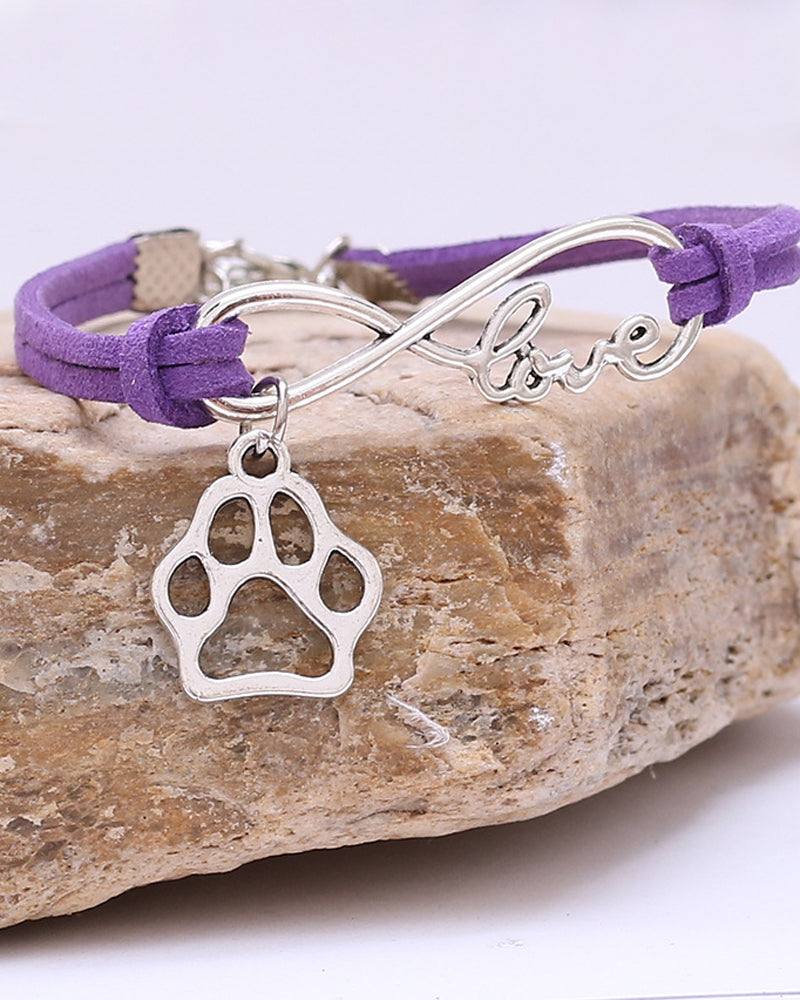 Tau-armbånd med hundepote-anheng