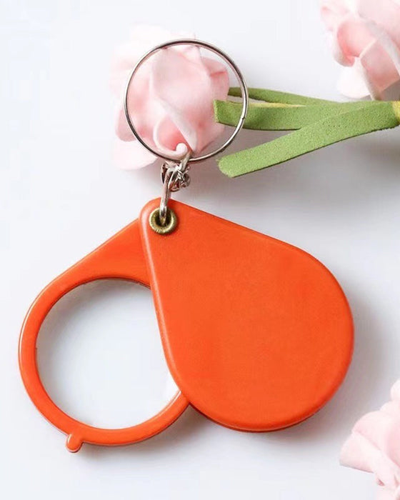 Sammenleggbar nøkkelring forstørrelsesglass