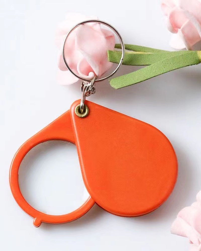 Sammenleggbar nøkkelring forstørrelsesglass