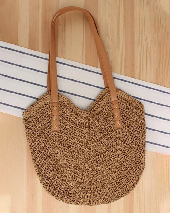 Crossbody stråveske for kvinner