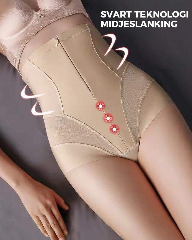 Shapewear-shorts med høy midje og rumpeløft