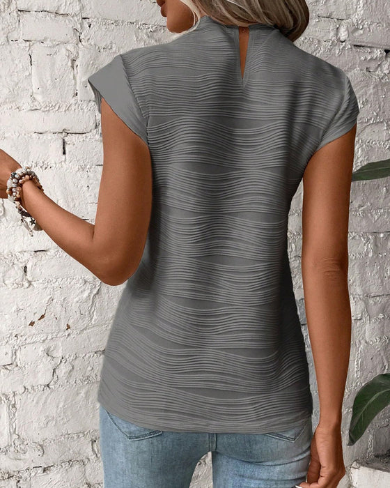 Halv turtleneck solide bluser for kvinner