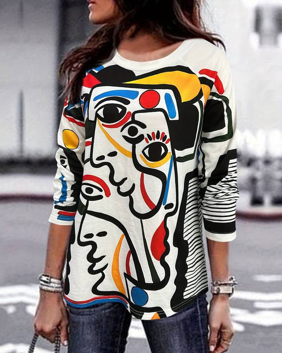 Abstrakt topp med trykk