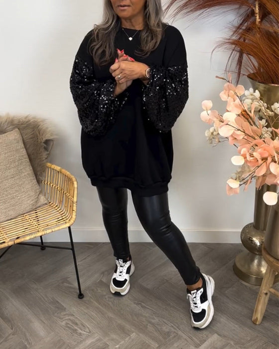 Gensere med solide farger og skjøting