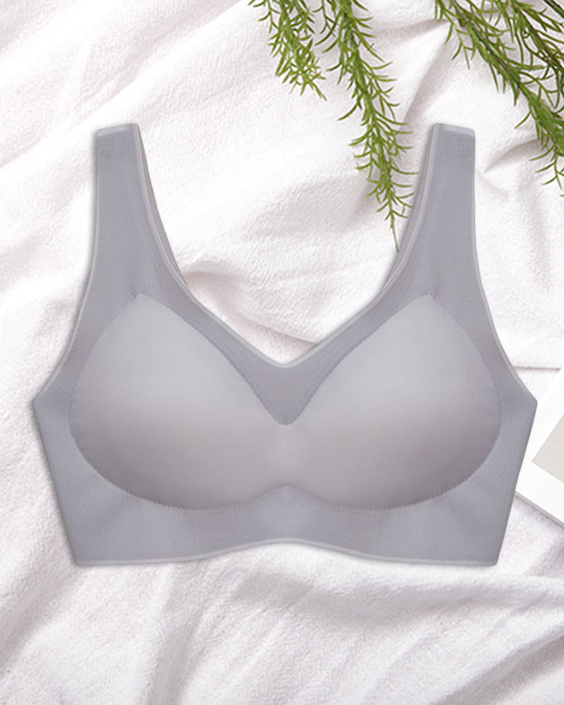 Sømløs pustende push up bh