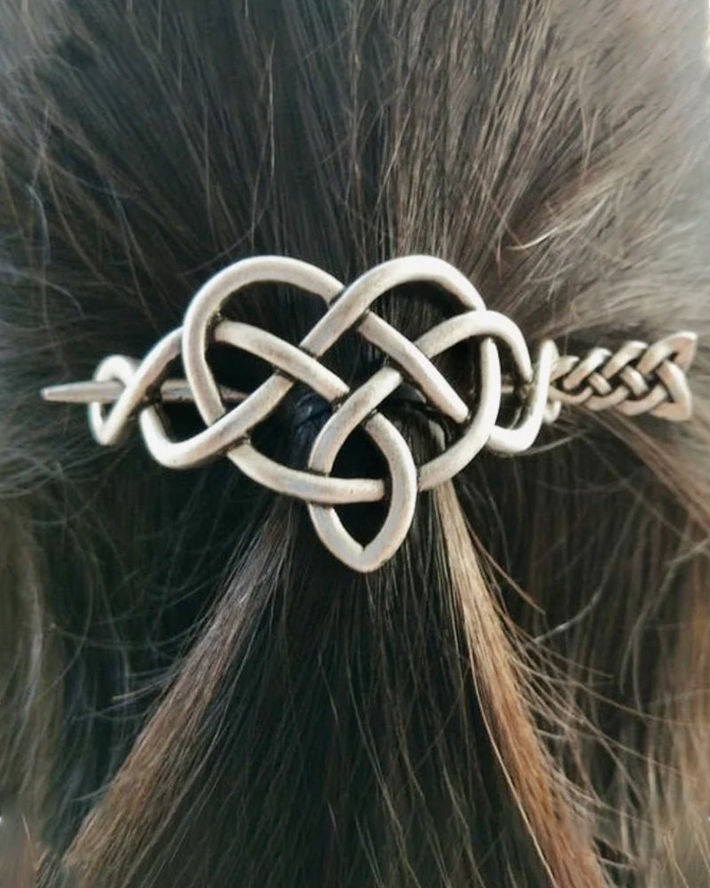 Årgang Sølv vikingmønster keltisk hårnål etniske smykker