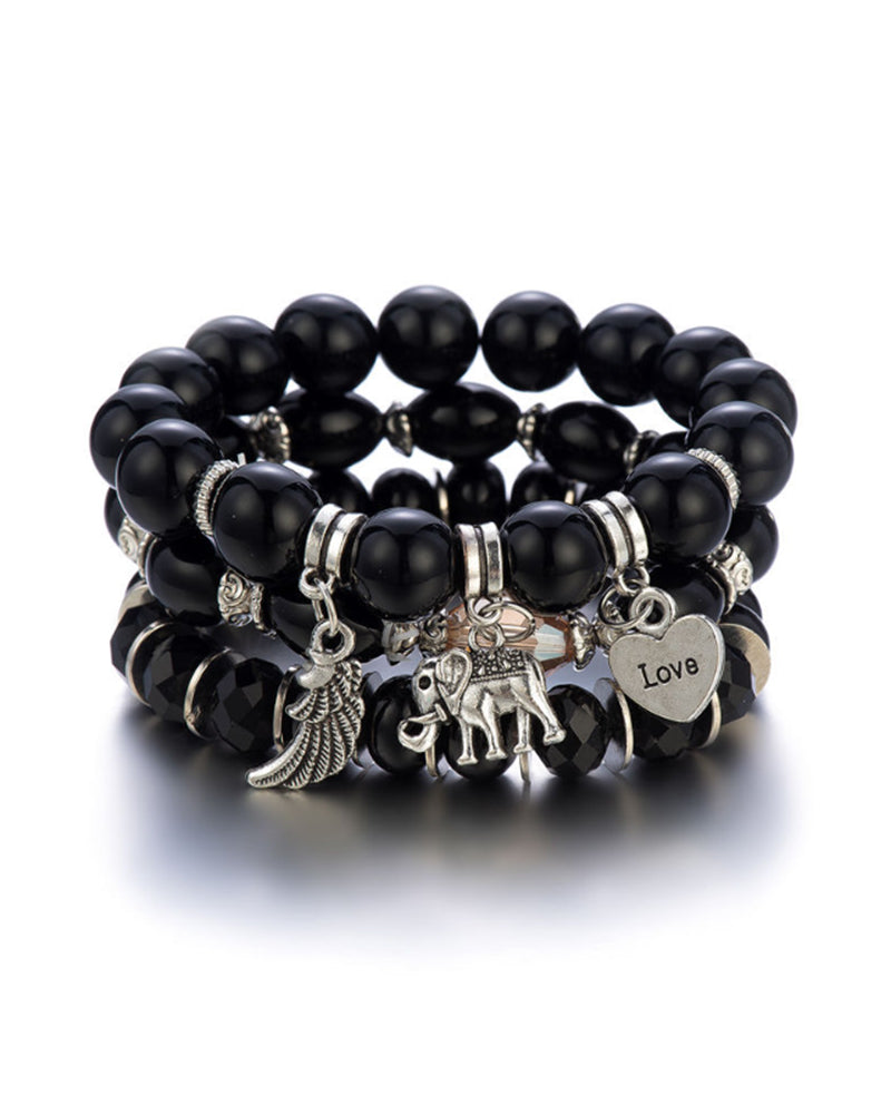 Boho Elephant Anheng armbånd