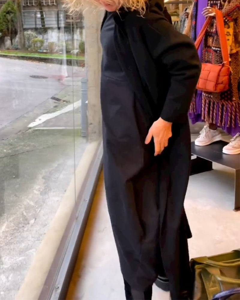 Elegant ensfarget kjole