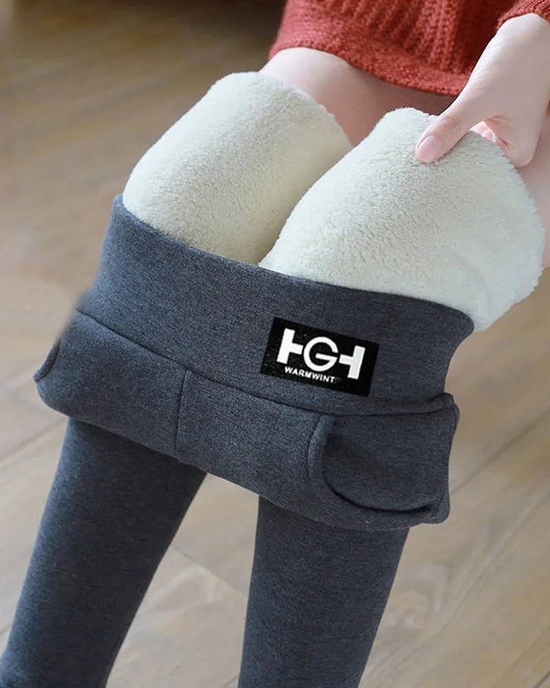 Tykke fleece-leggings for ytre slitasje