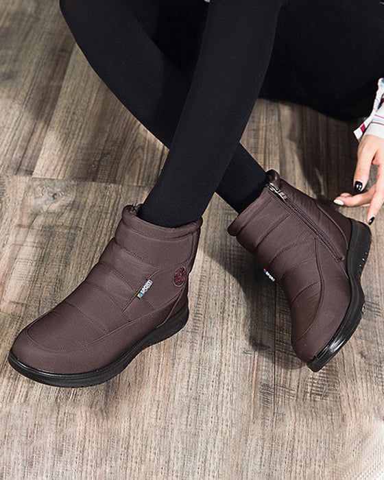 Flate korte snøstøvler