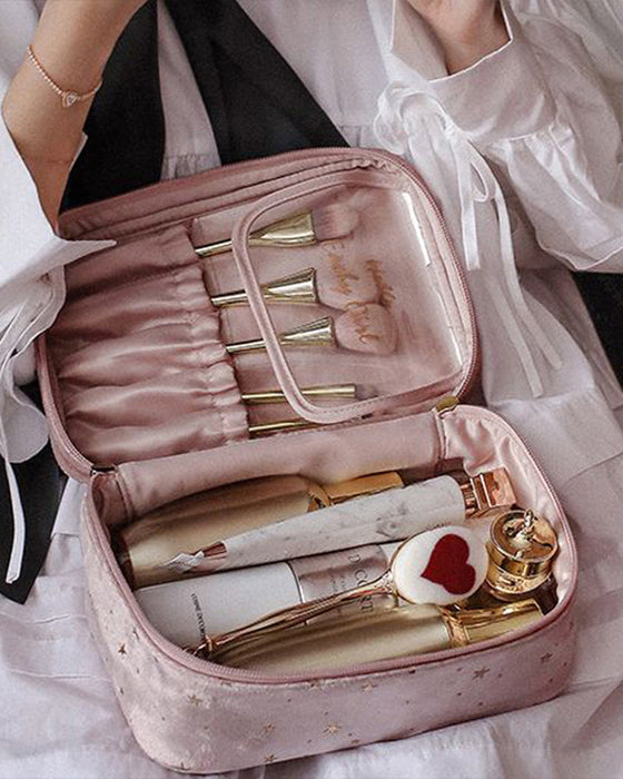 Kosmetikkveske i fløyel