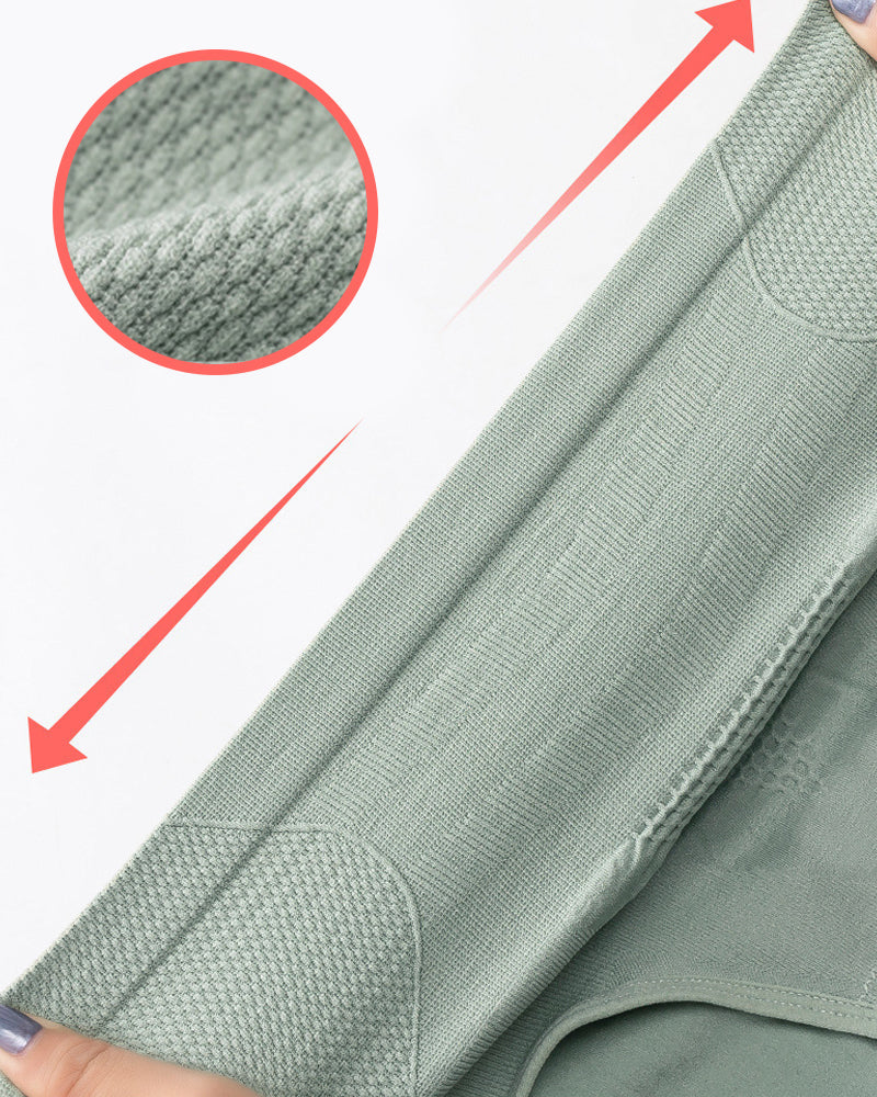 Sømløs hofteløfter-truse med høy midje