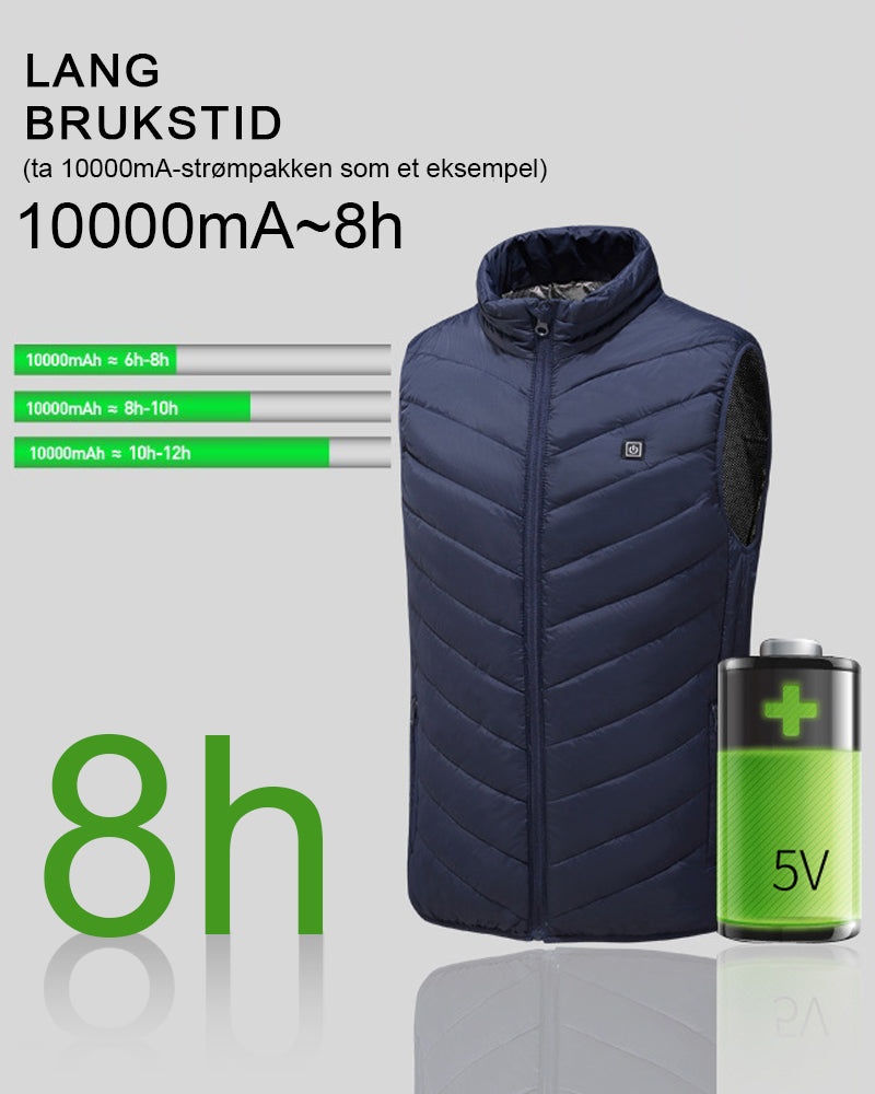 Elektrisk oppvarmet jakke