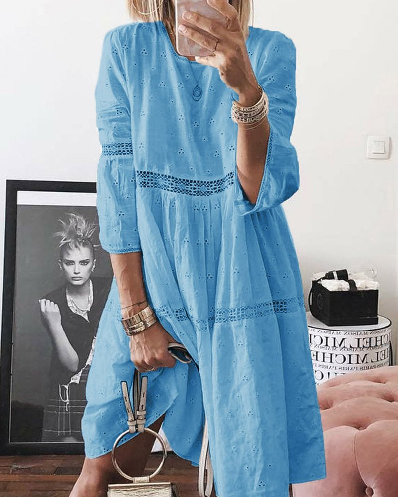 Ensfarget patchworkkjole