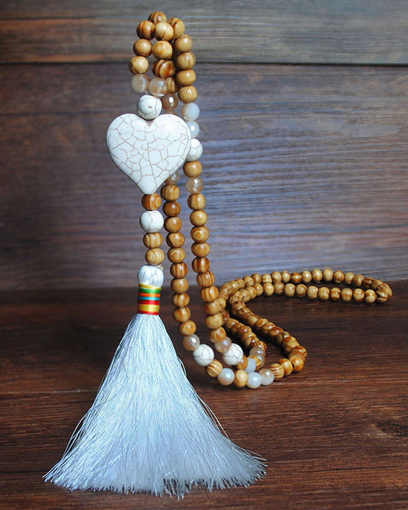 Håndperlet langt kjede