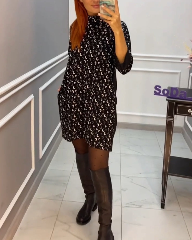 Uformell sommerfugl trykket kjole