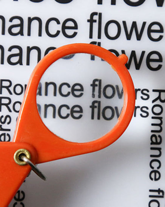 Sammenleggbar nøkkelring forstørrelsesglass