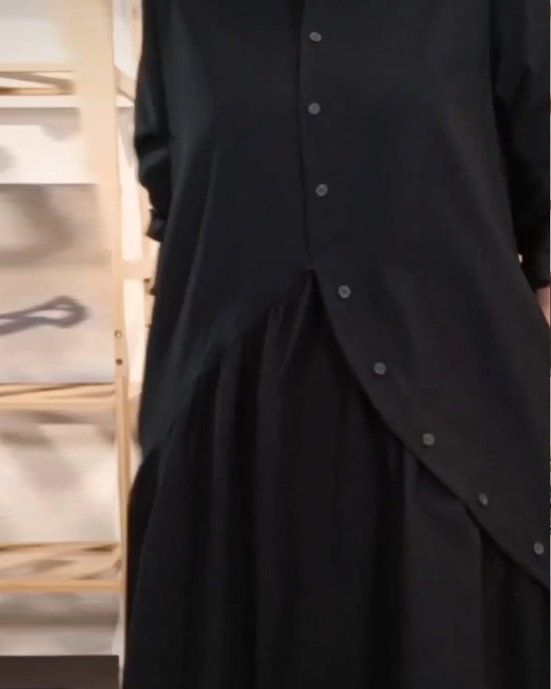 Uformell løs A-line kjole