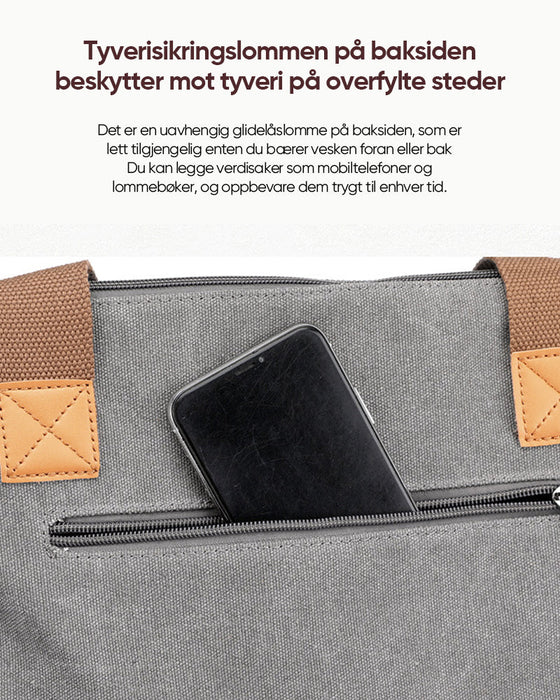 Crossbody-veske med stor