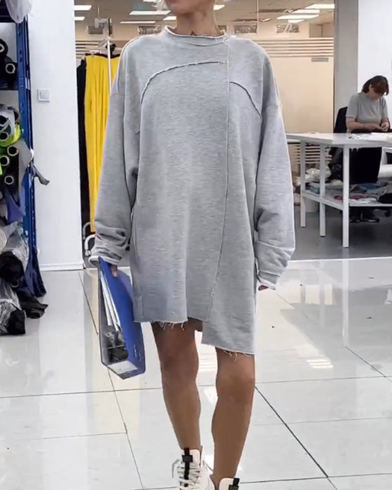 Skiftkjole med rund hals